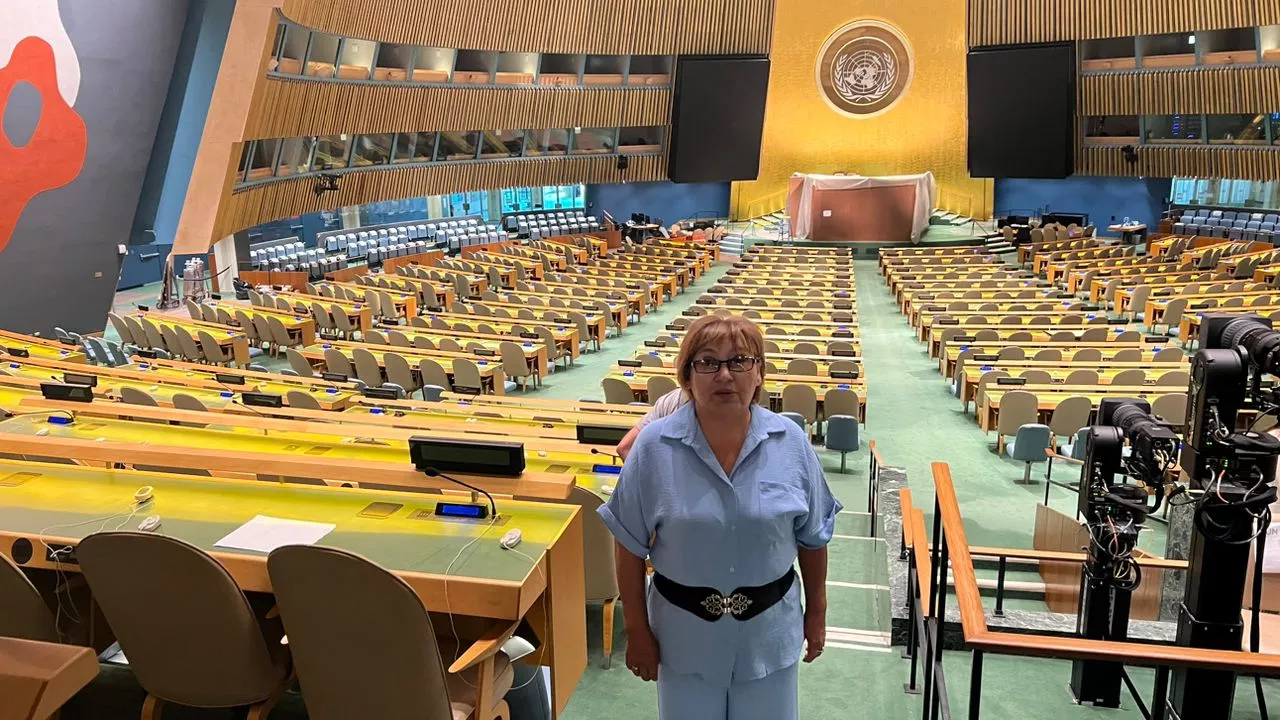 Nuruipa Mukanova at the United Nations 